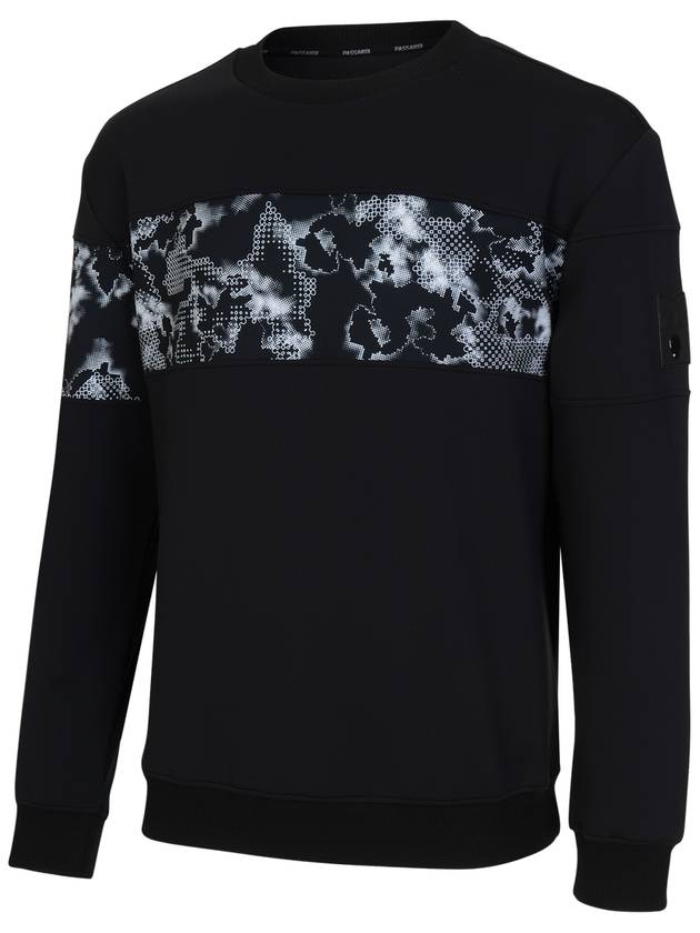 Front sleeve printed border sweatshirt BK - PASSARDI - BALAAN 2