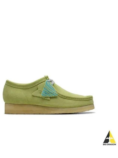 Wallabee Suede Loafers Pale Lime - CLARKS - BALAAN 2