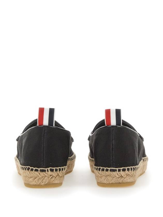 Grosgrain Varsity Penny Loafers Espadrilles Black - THOM BROWNE - BALAAN 3