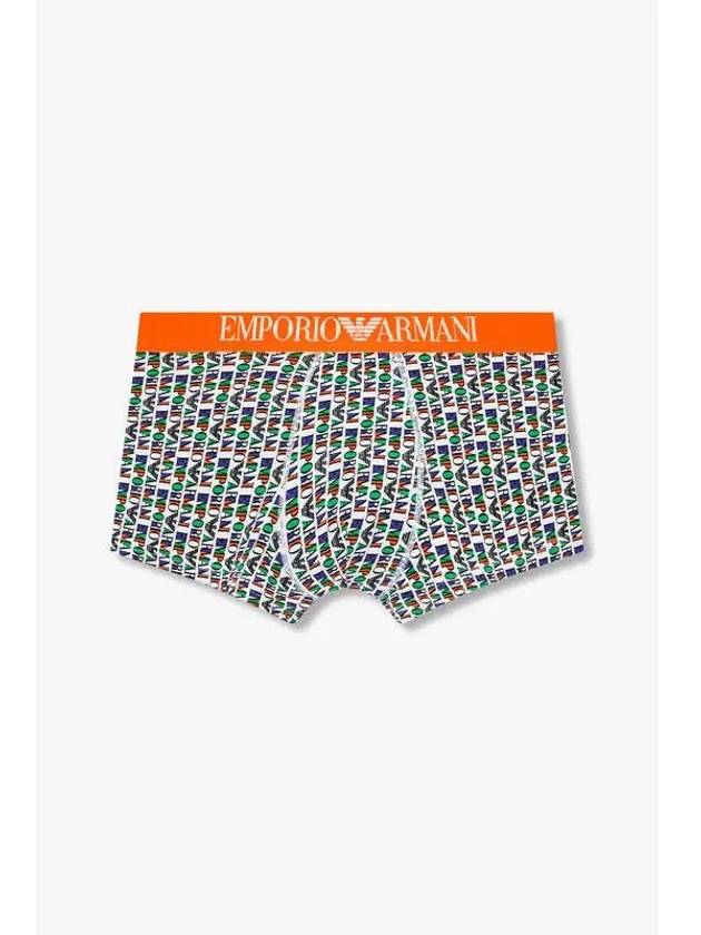 UNDERWEAR Men s Colorful Logo Pattern Drawn White - EMPORIO ARMANI - BALAAN 1