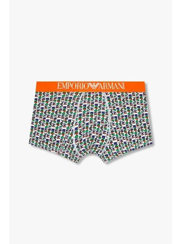 Men s Colorful Logo Pattern Drawn White - EMPORIO ARMANI - BALAAN 1