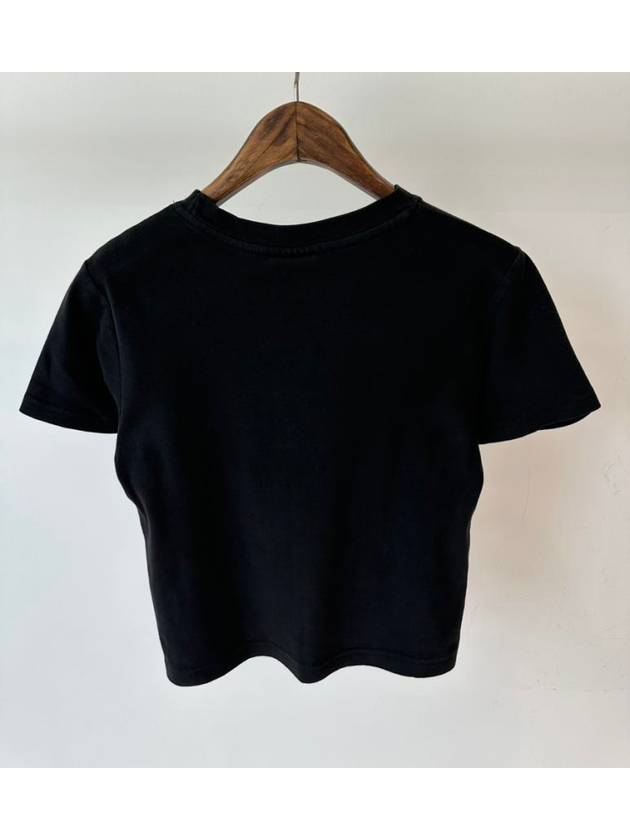 AU Australia Capsule Ribbed Slim Fit Crop T Shirt ST123S3000 Black WOMENS - STUSSY - BALAAN 8