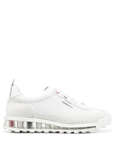 Women s Vitello Calf Clear Sole Tech Runner White FFD120B 05584 100 1226357 - THOM BROWNE - BALAAN 1