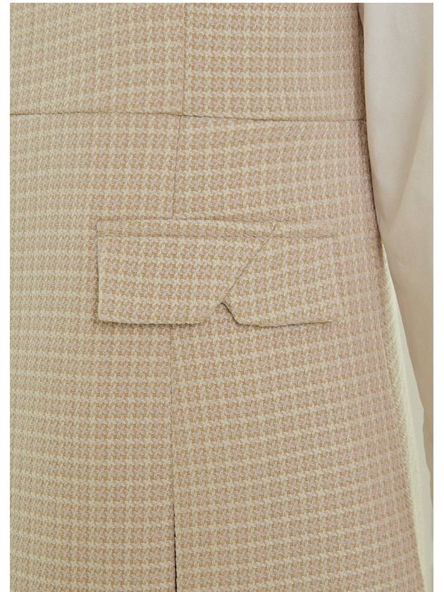 Primrose tweed bustier mini dress pink beige - MICANE - BALAAN 6