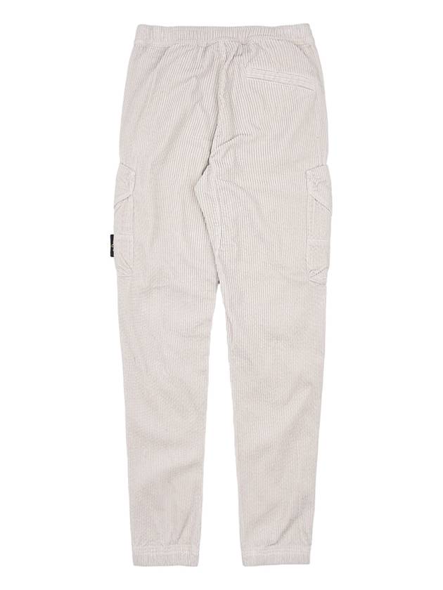 Corduroy Cotton Cargo Straight Pants Plaster - STONE ISLAND - BALAAN 3