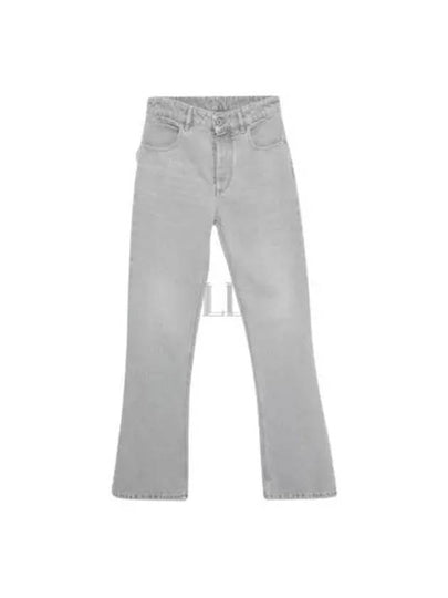 Flare Denim Jeans Light Grey Wash - BOTTEGA VENETA - BALAAN 2