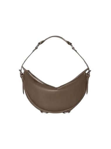 Gib Napa Leather Shoulder Bag Caribou - BY FAR - BALAAN 1