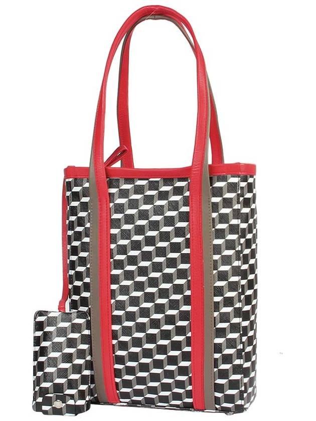 Pierre Hardy Cube Perspective Tote Bag UV06 BLACKWHITERED PHB031re - PIERRE HARDY - BALAAN 1