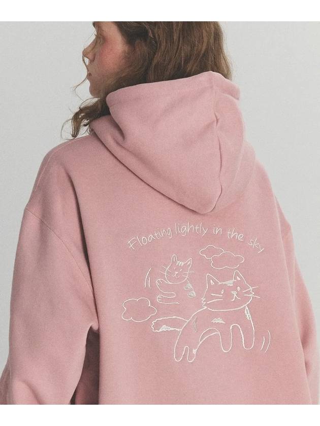 Cloud cat embroidery hoodie indie pink - CPGN STUDIO - BALAAN 3