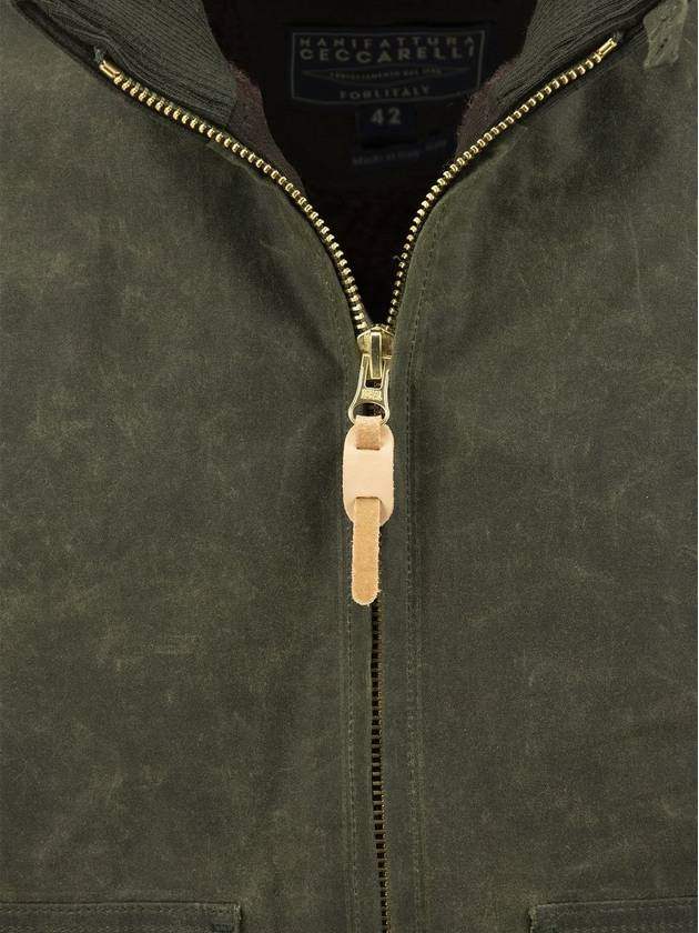 Water-repellent cotton bomber jacket - MANIFATTURA CECCARELLI - BALAAN 4