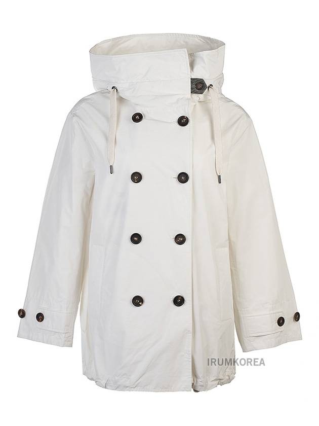 Women's Hooded Jacket White - BRUNELLO CUCINELLI - BALAAN 2