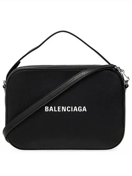 Everyday Logo Small Camera Cross Bag Black - BALENCIAGA - BALAAN.