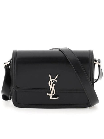 Men's Solferino Medium Satchel Cross Bag Black - SAINT LAURENT - BALAAN 1