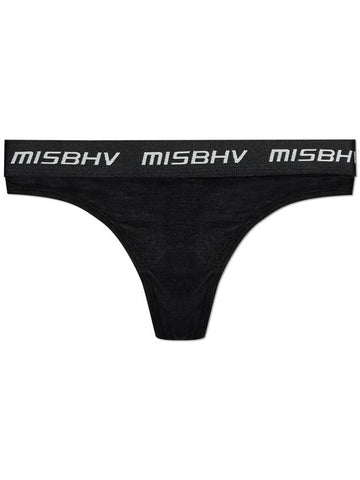 MISBHV Logo Thongs, Women's, Black - MISBHV - BALAAN 1