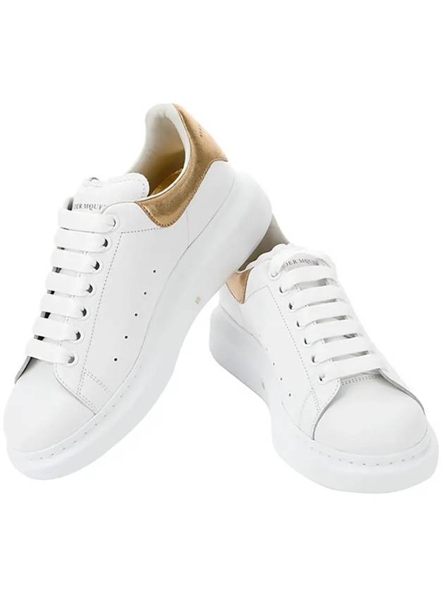 Oversole Gold Tab Low Top Sneakers White - ALEXANDER MCQUEEN - BALAAN 4