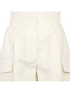 High-Waist Cargo Shorts White - MONCLER - BALAAN 7