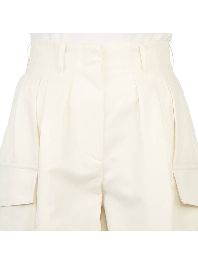 High-Waist Cargo Shorts White - MONCLER - BALAAN 7