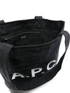 Axel Small Cotton Tote Bag Black - A.P.C. - BALAAN 10