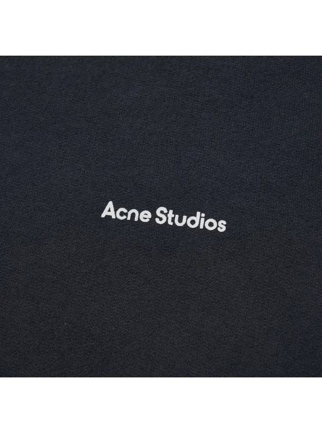 Mini Logo Crew Neck Sweatshirt Black - ACNE STUDIOS - BALAAN 4