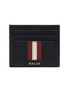 Talbyn Leather Card Wallet Black - BALLY - BALAAN 1