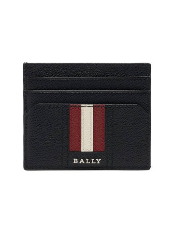 Talbyn Leather Card Wallet Black - BALLY - BALAAN 1