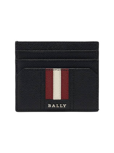 Talbyn Leather Card Wallet Black - BALLY - BALAAN 1