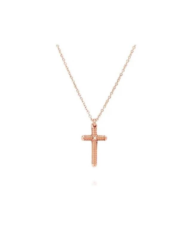 20062162 Metropolitan Cross 18K Pink Gold Necklace - DAMIANI - BALAAN 2