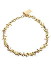 Cassandre Logo Chain Bracelet Gold - SAINT LAURENT - BALAAN 2