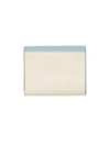 Saffiano Tri-Fold Half Wallet Blue - MARNI - BALAAN 3