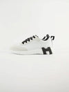 Bouncing Sneakers Calfskin Suede Goatskin Blanc - HERMES - BALAAN 3