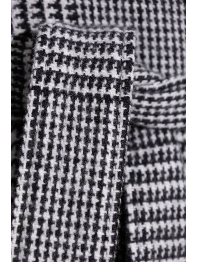 Dolce & Gabbana Coat With Check Pattern, Women's, Black - DOLCE&GABBANA - BALAAN 5