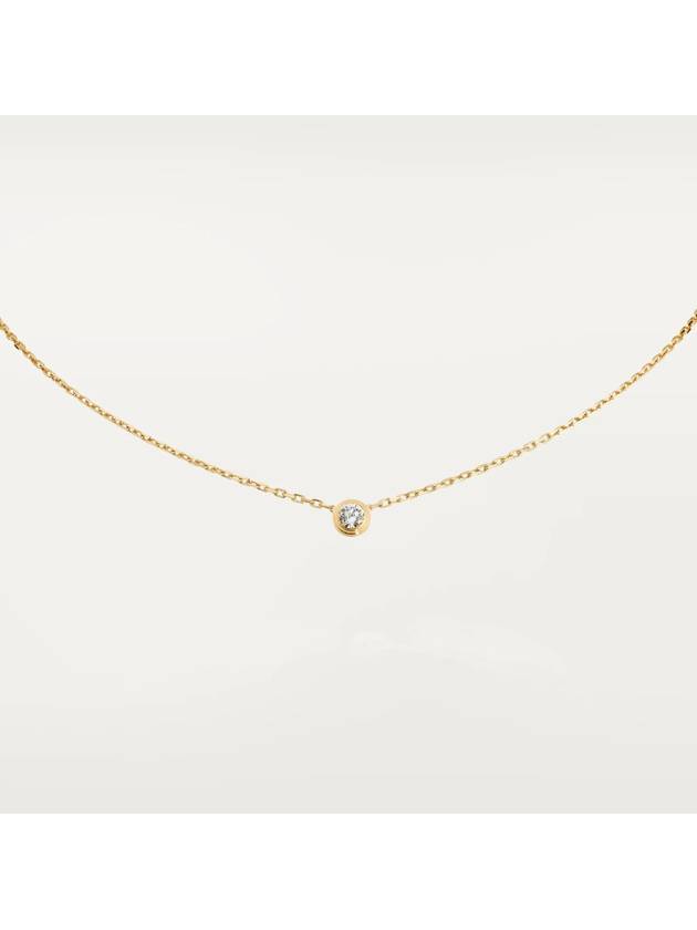 Damour L Necklace Gold - CARTIER - BALAAN 4