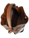 Canvas Check Ashby Shoulder Bag Brown - BURBERRY - BALAAN 7