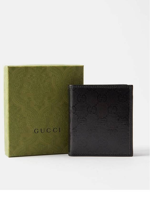 Men's GG Crystal Bi Fold Half Wallet Black - GUCCI - BALAAN 5