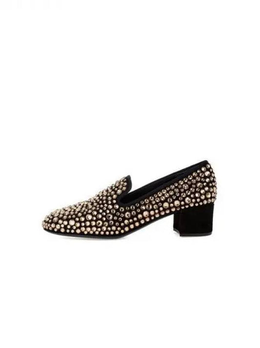 WOMEN SPLORCIA Rhinestone Loafers Black 271209 - GIUSEPPE ZANOTTI - BALAAN 1