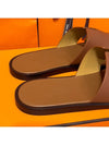 Men's Izmir Sandals Calfskin Classic Gold Brown - HERMES - BALAAN 5