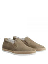 Suede Slip-On Loafer Beige - TOD'S - BALAAN 2