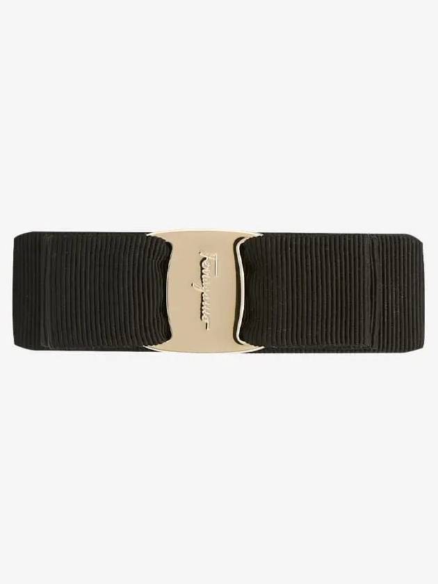 Vara Bow Hair Clip Black - SALVATORE FERRAGAMO - BALAAN 3