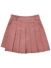 Warm Pocket Pleats Peach Brushed Pocket Pleated Skirt PINK - MONBIRDIE GOLF - BALAAN 3