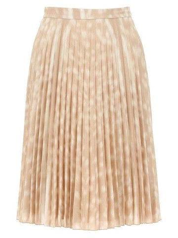 deer print pleated skirt - BURBERRY - BALAAN 1