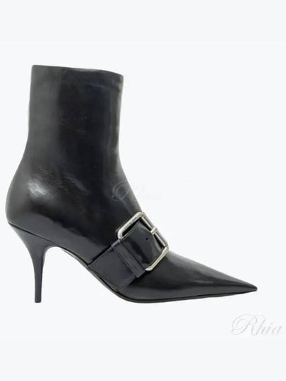 Knife Buckle Middle Boots Black - BALENCIAGA - BALAAN 2