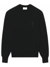 Heart Logo Overfit Sweatshirt Black - AMI - BALAAN 2