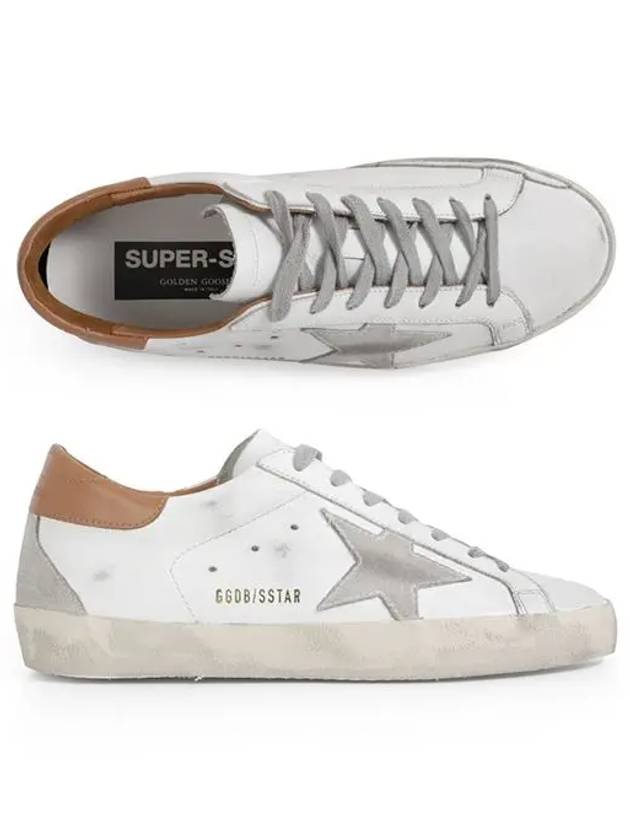 Superstar Brown Tab Sneakers White - GOLDEN GOOSE - BALAAN 3