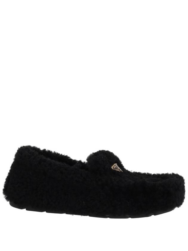 Shearling Driving Shoes Black - PRADA - BALAAN 3