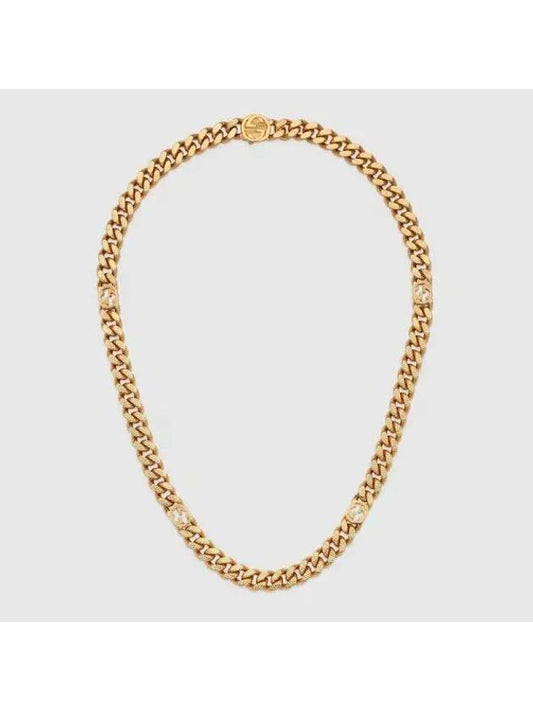 Interlocking G Necklace Yellow Gold Tone Metal 675766I46008005 - GUCCI - BALAAN 1