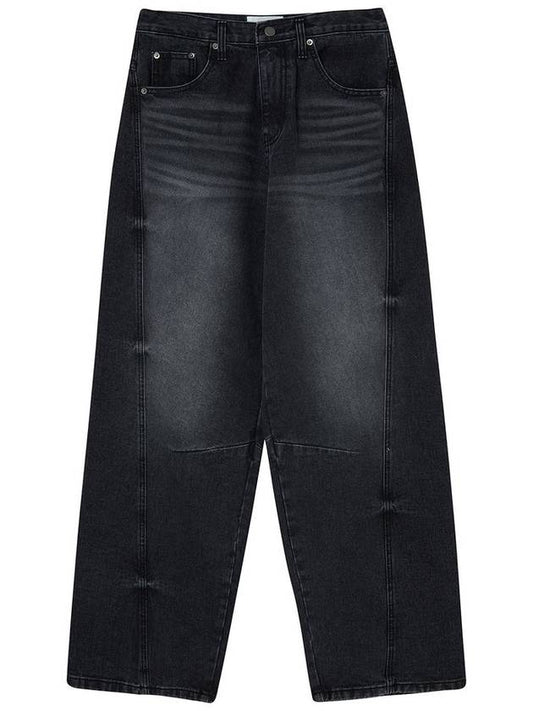 Engineered wide fit denim black - THE GREEN LAB - BALAAN 1