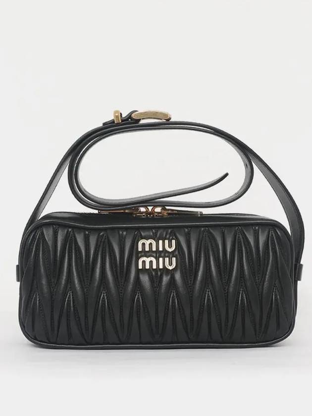 Materasse Nappa Leather Shoulder Bag Black - MIU MIU - BALAAN 2