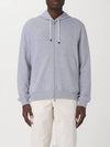 Tech Cotton Zip-Up Hoodie Heather Grey - BRUNELLO CUCINELLI - BALAAN 2