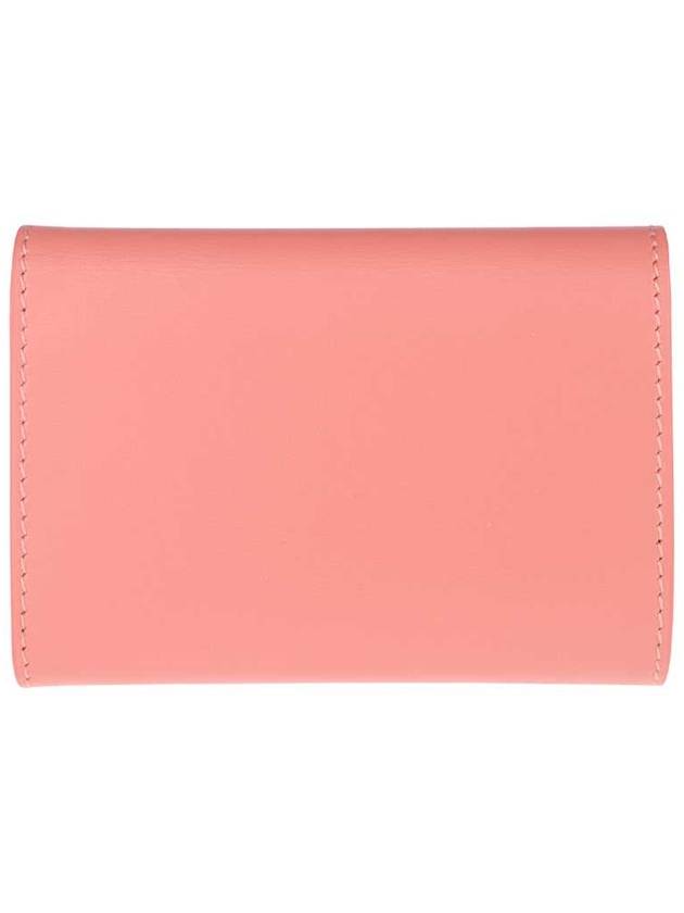 Engraved Logo Leather Card Wallet Pink - JIL SANDER - BALAAN 3