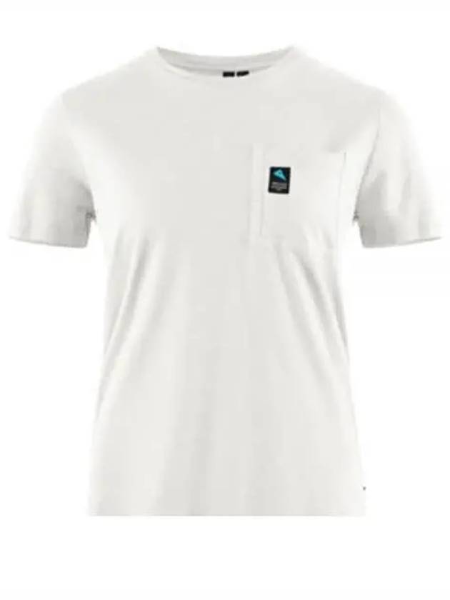 Women's Runa Pocket Short Sleeve T-Shirt Snow - KLATTERMUSEN - BALAAN 2